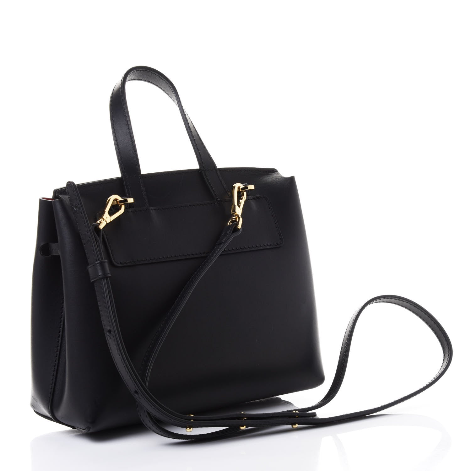 Mansur Gavriel Calfskin Mini Lady Bag Black Flamma 2 of 4
