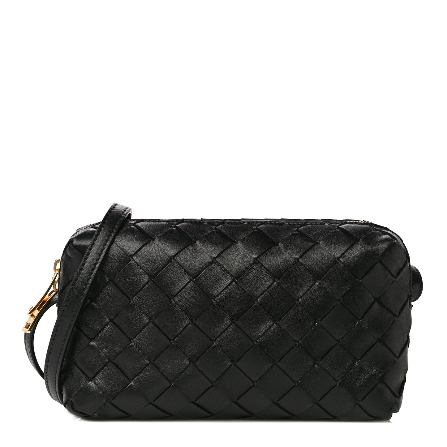 Nappa Intrecciato Mini Crossbody Black
