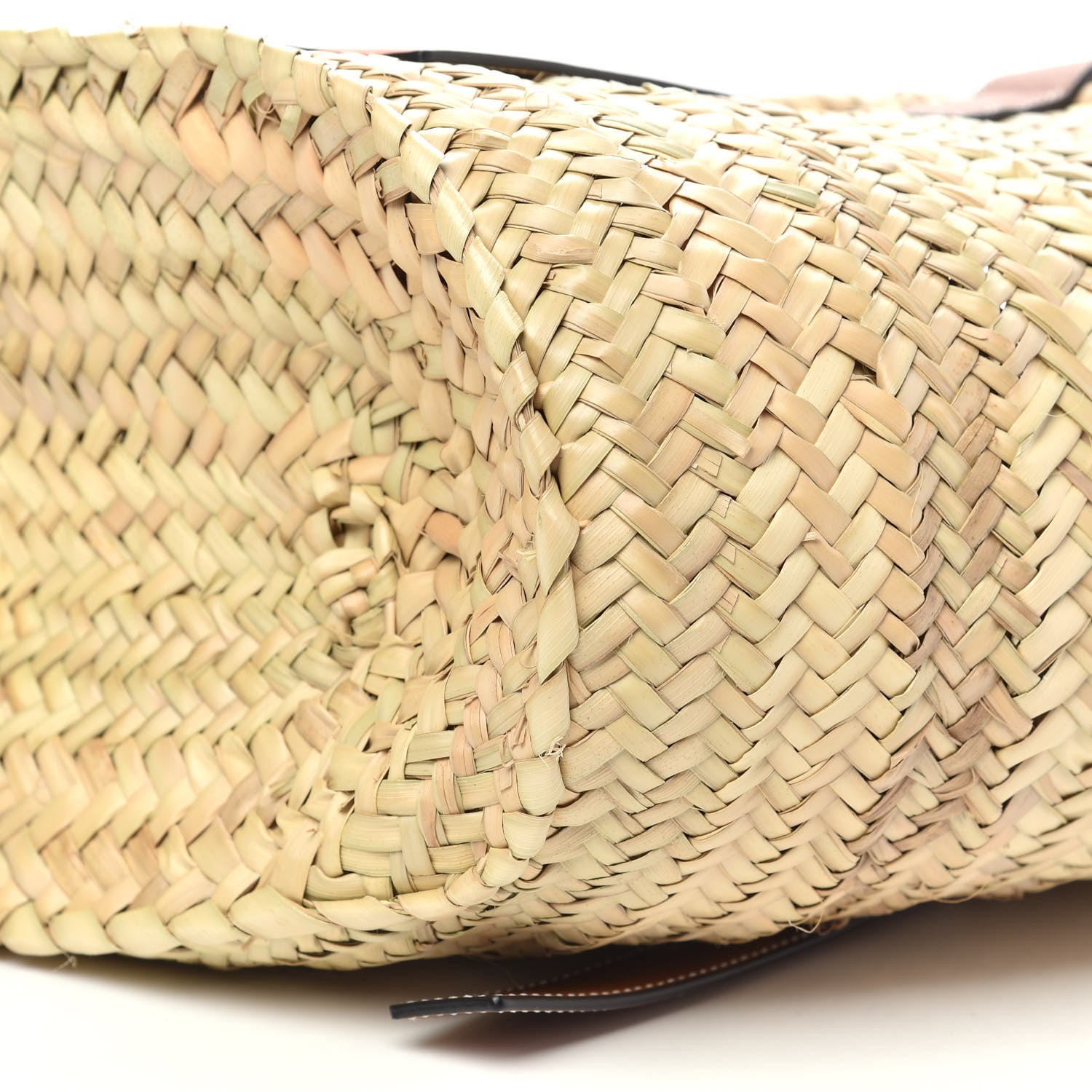 Loewe Raffia Basket Tote Bag Natural Tan Orange 10 of 10