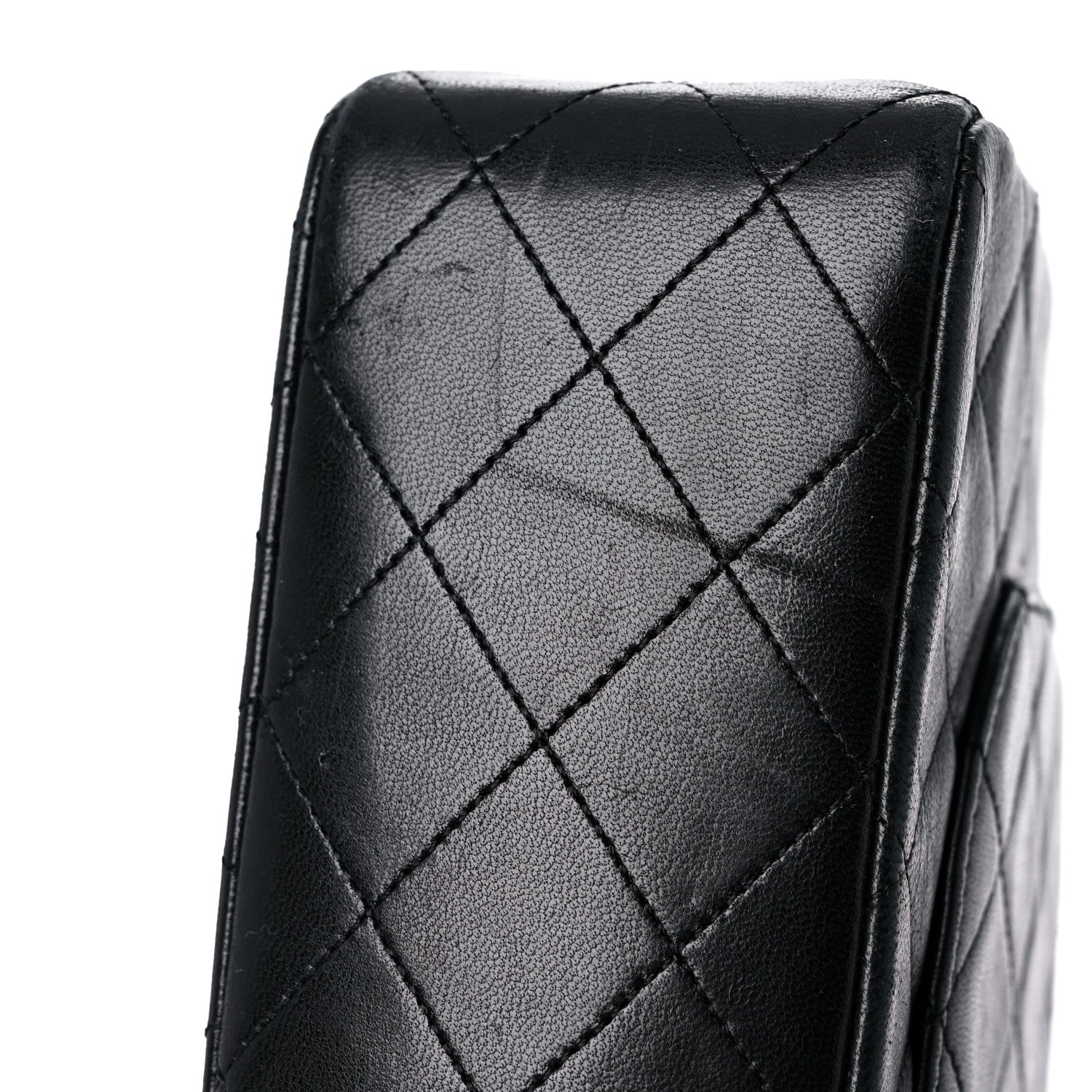 Chanel Lambskin Quilted Medium Double Flap Black 18 of 21