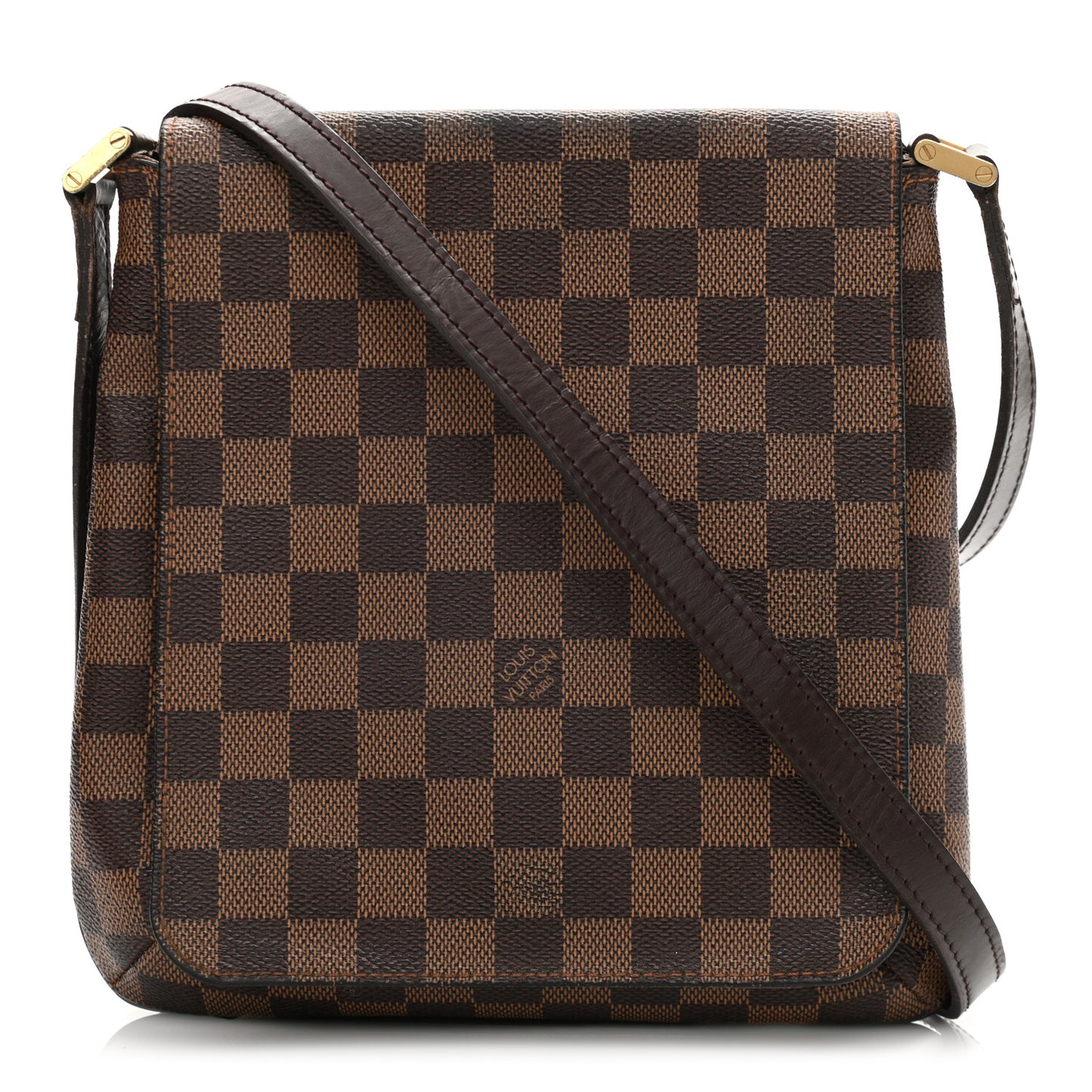 Damier Ebene Musette Salsa Long Strap