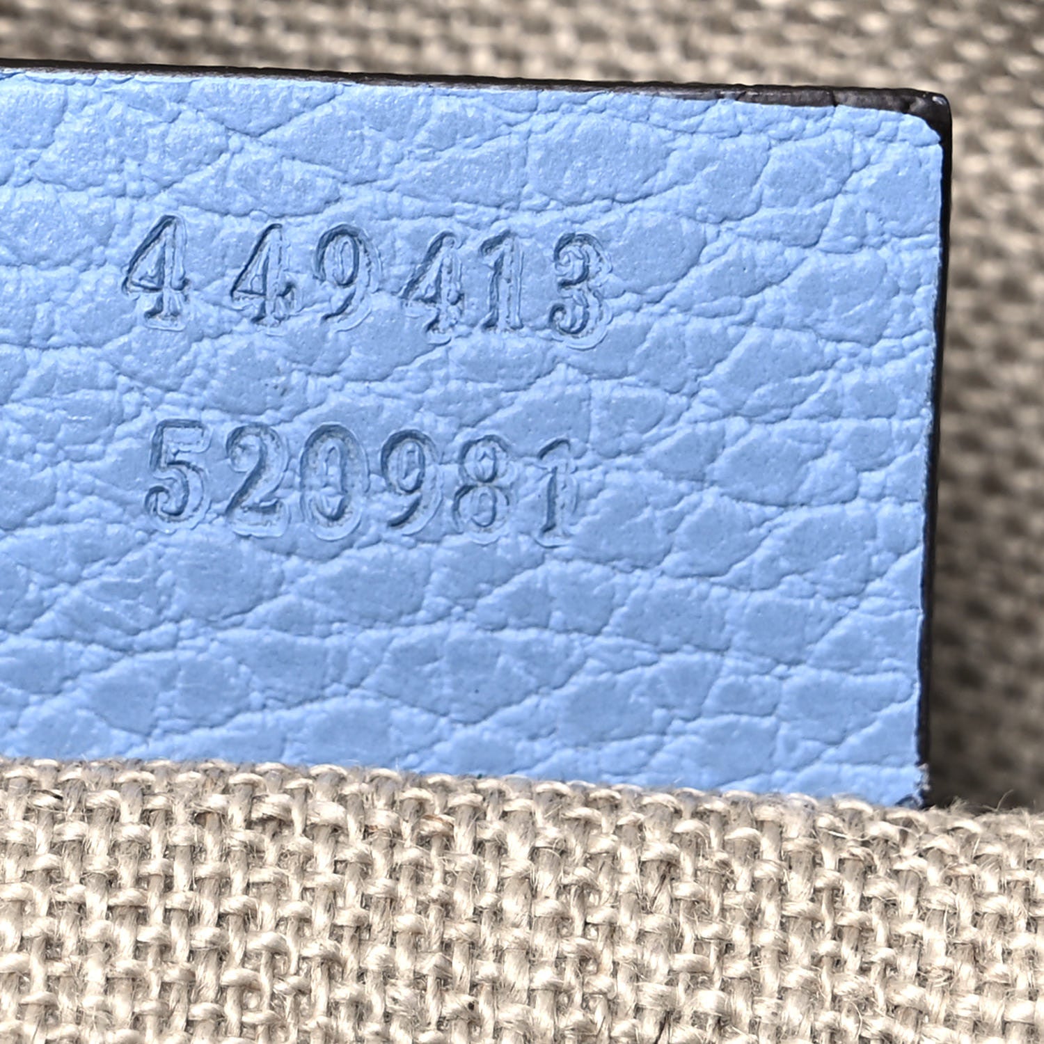 Gucci Monogram Mini Bree Messenger Bag Beige Mineral Blue 7 of 11