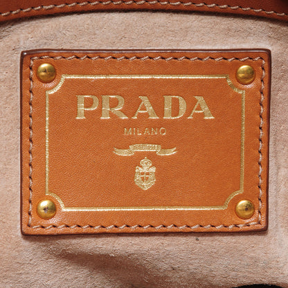 Prada Soft Calf Tote Sughero 7 of 11