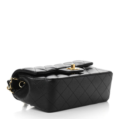 Chanel Caviar Quilted Mini Rectangular Flap Black 4 of 13