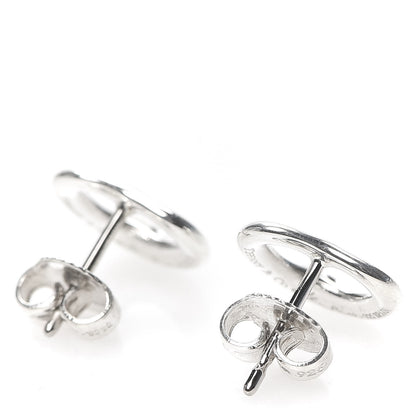 Tiffany Sterling Silver 11mm Elsa Peretti Open Heart Earrings 3 of 4