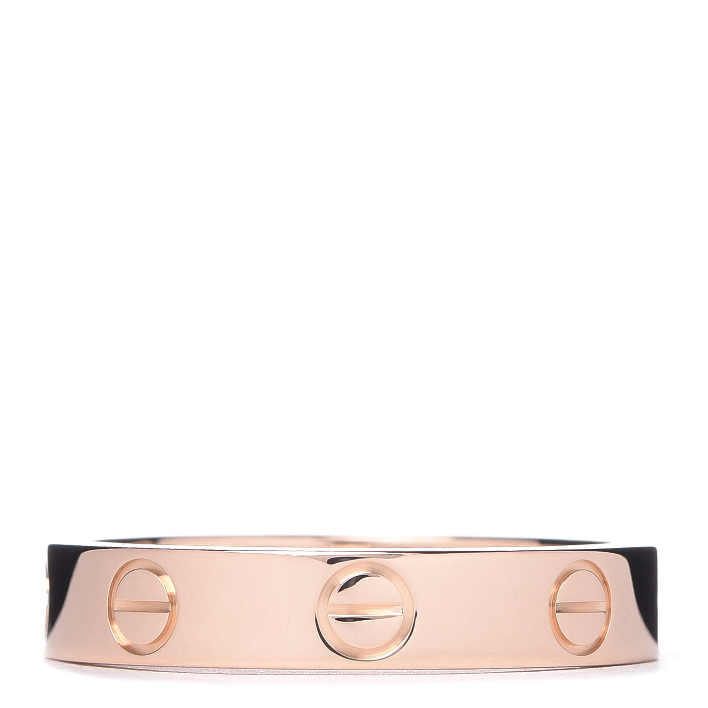 18K Pink Gold 3.5mm LOVE Wedding Band Ring 51 5.75