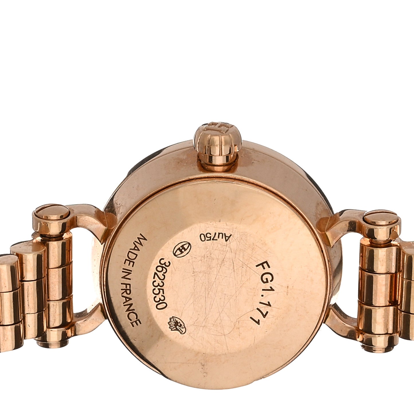 18K Rose Gold Diamond Bezel 16mm Faubourg Quartz Watch