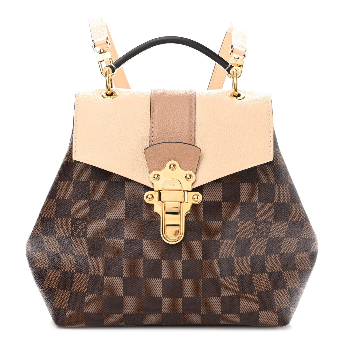 Damier Ebene Clapton Backpack Creme