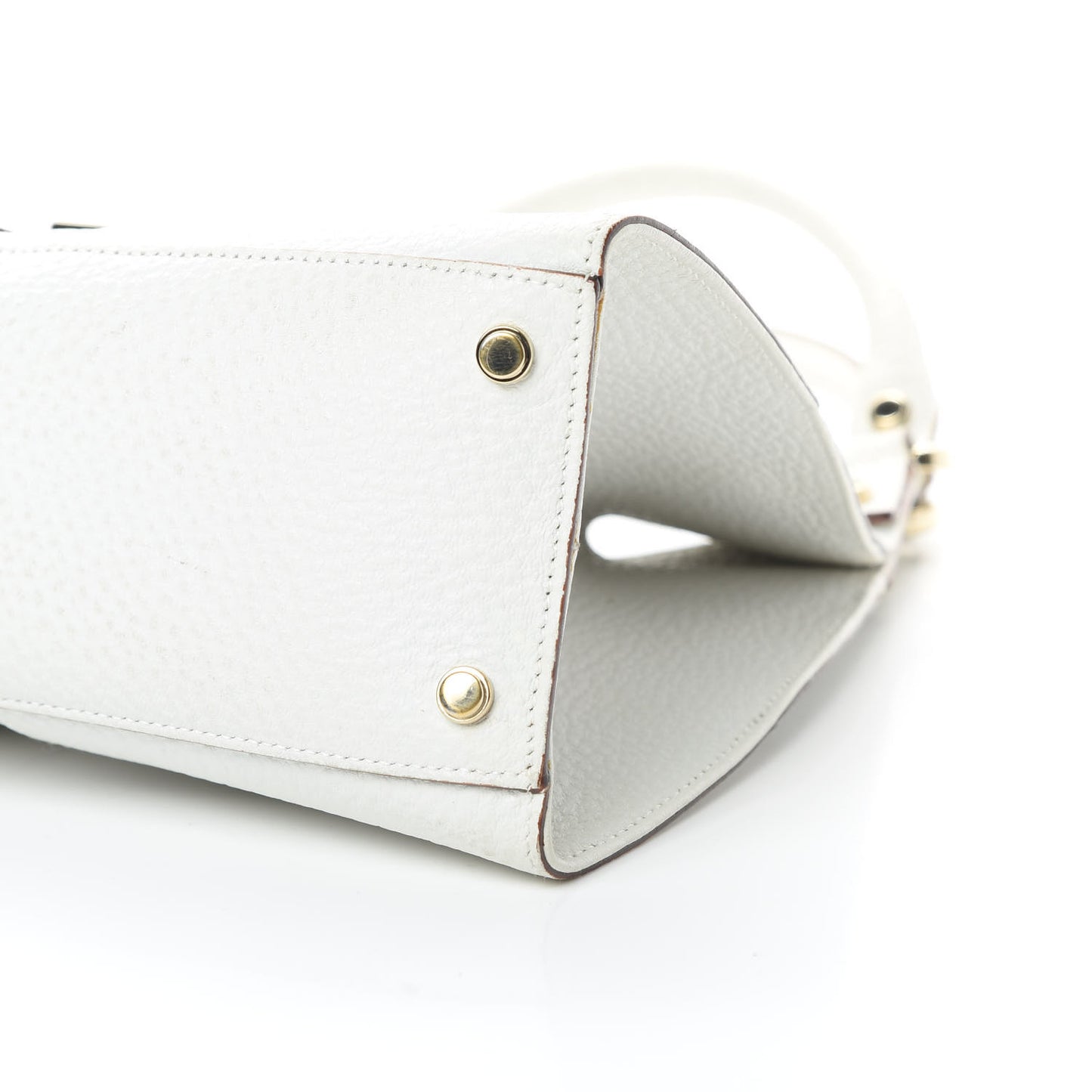 Calfskin Junco Shoulder Bag White