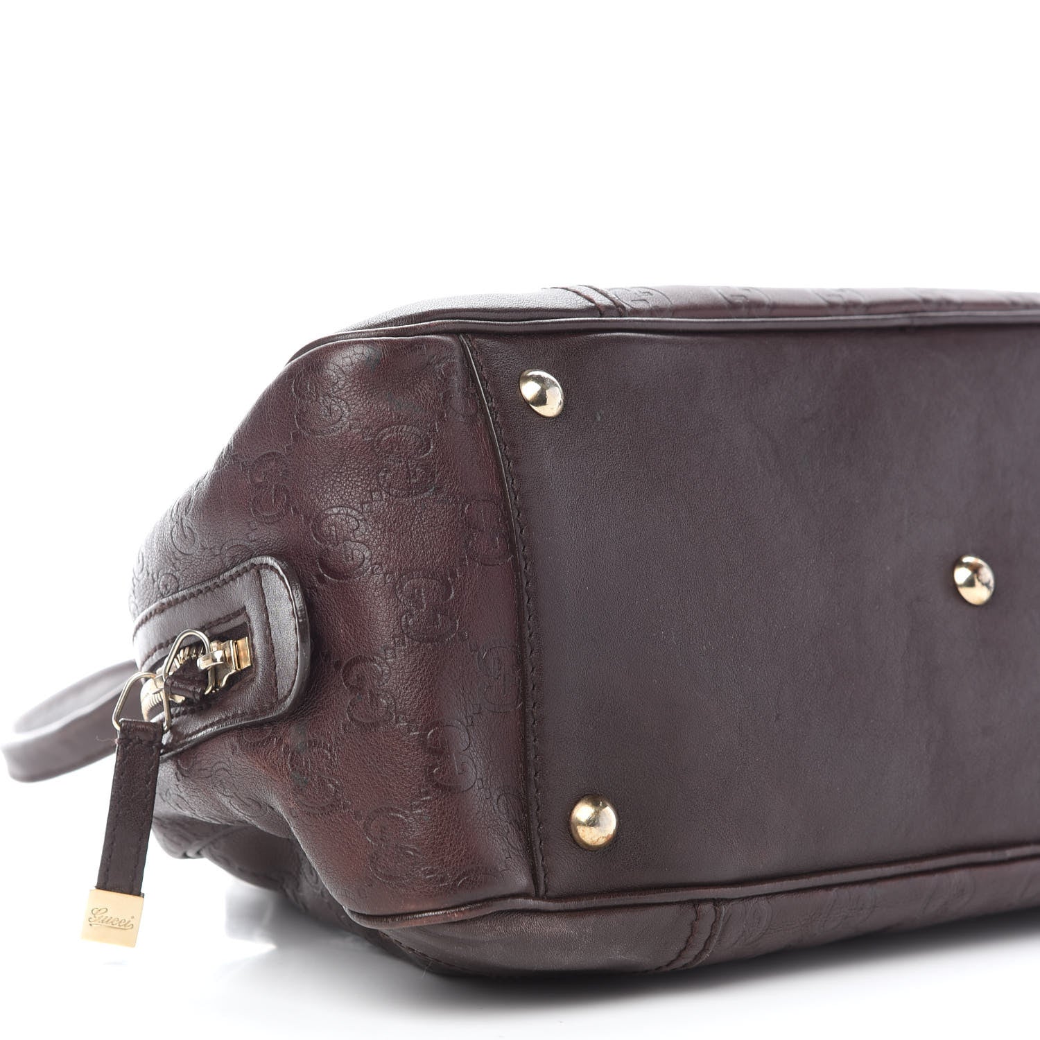 Gucci Guccissima Small Princy Satchel Brown 7 of 10