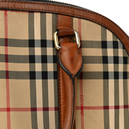 Burberry Horseferry Check Small Orchard Bowling Bag Tan 13 of 26