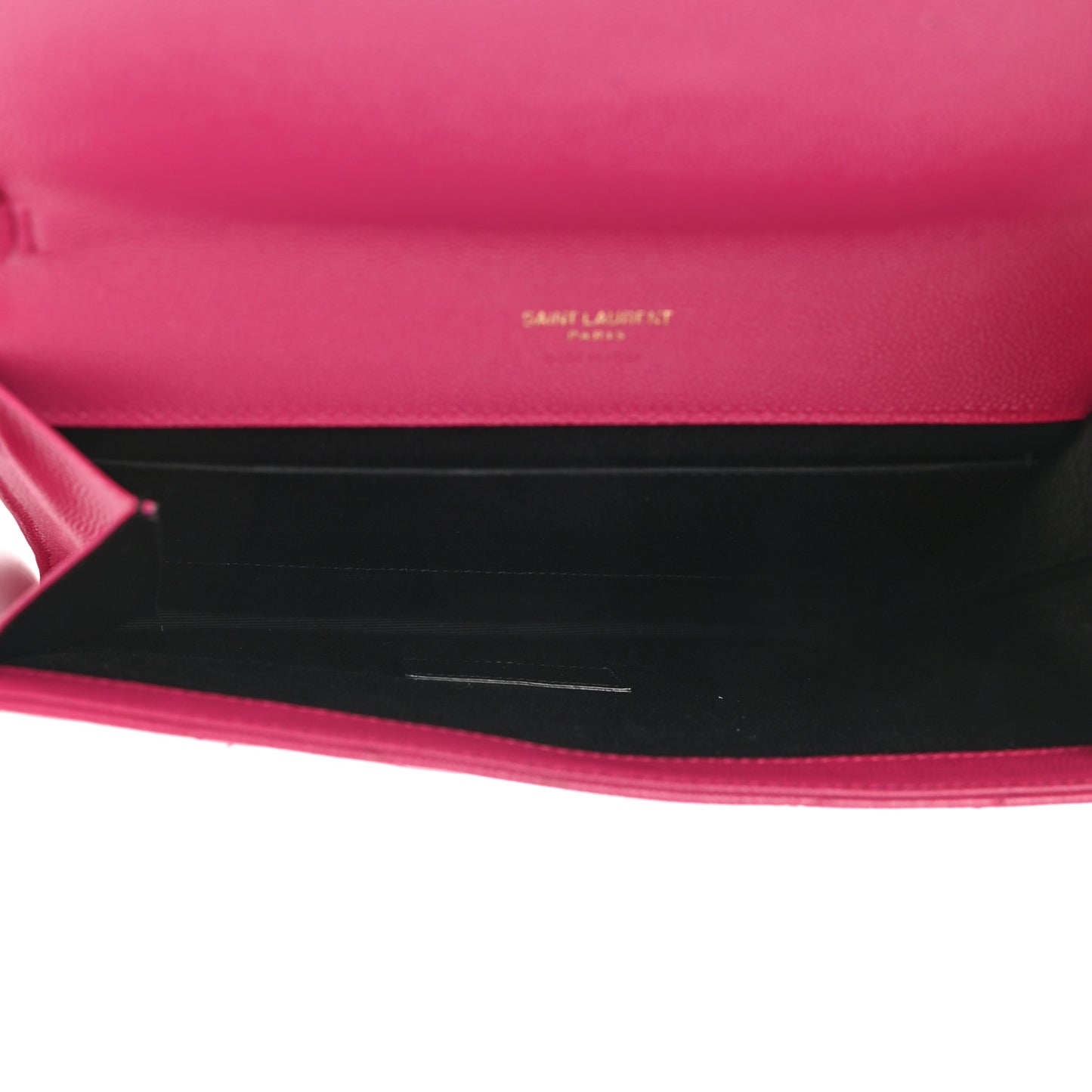 Grain De Poudre Matelasse Chevron Monogram Envelope Clutch Fuxia Couture