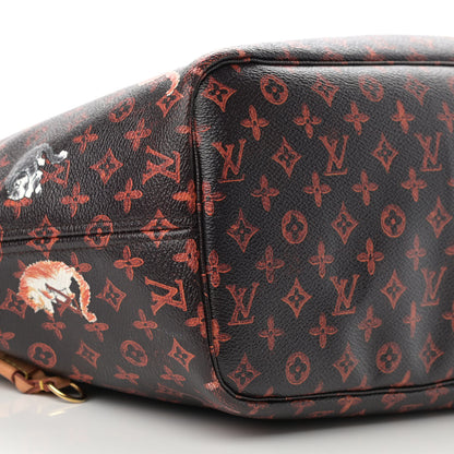 Louis Vuitton Catogram Neverfull MM Marron 8 of 16
