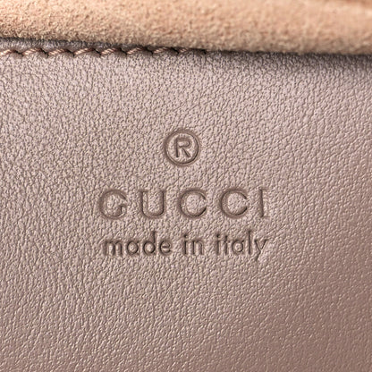 Gucci Calfskin Matelasse Small GG Marmont Chain Shoulder Bag Porcelain Rose 6 of 9