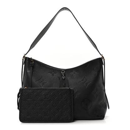 Louis Vuitton Empreinte Monogram Giant CarryAll MM Black 3 of 10