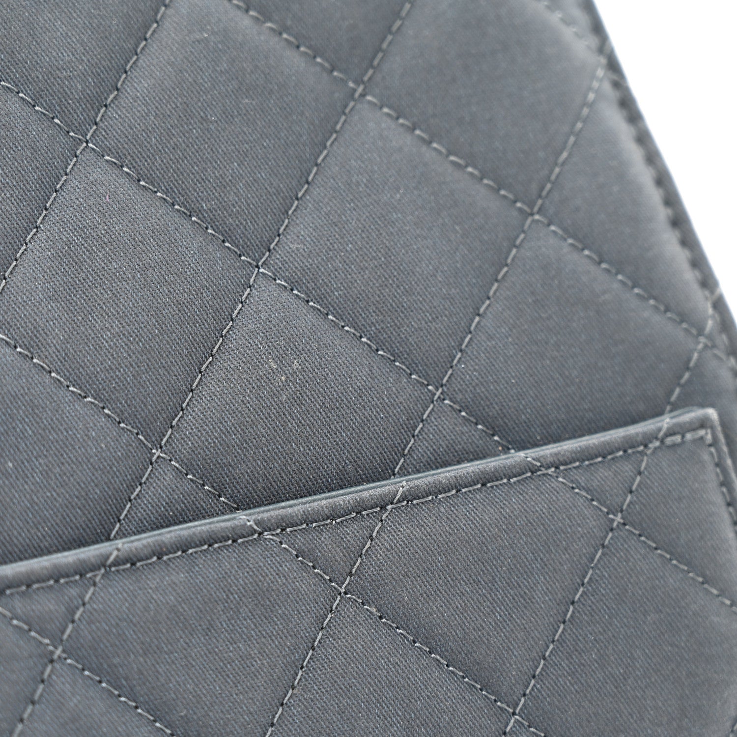 Chanel Canvas Quilted Medium Chanel 25 Handbag Dark Blue 13 of 14