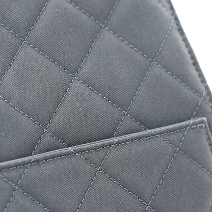 Chanel Canvas Quilted Medium Chanel 25 Handbag Dark Blue 13 of 14