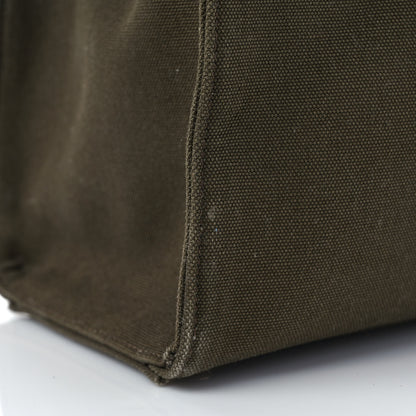 Fendi Canvas Vitello King FF Embroidered Medium Peekaboo X-Tote Amazzonia Cuoio 7 of 11