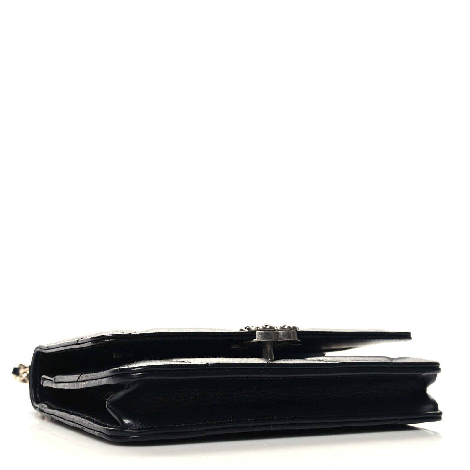 Chanel Lambskin Quilted Chanel 19 Wallet On Chain WOC Black 4 of 12