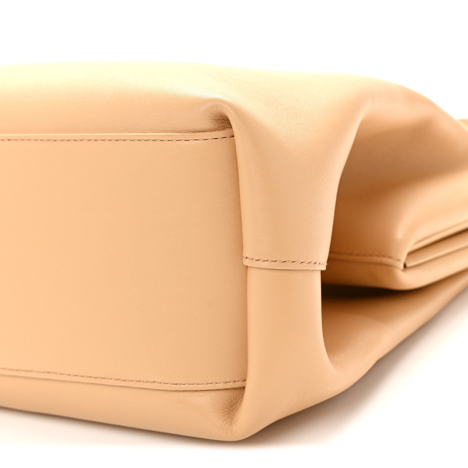 Bottega Veneta Calfskin Medium The Point Triangle Bag Almond