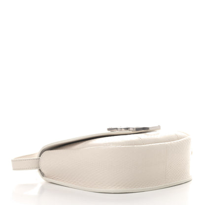 Saint Laurent Snakeskin Small Kaia Satchel Off White 3 of 4