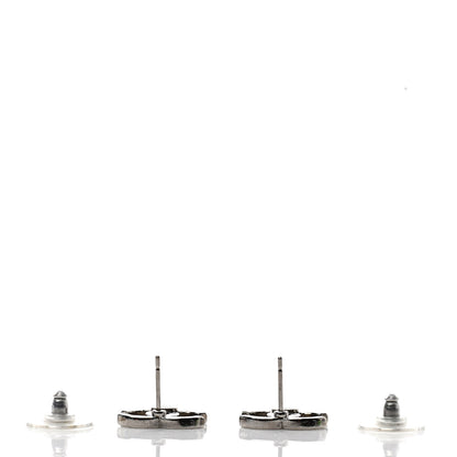 Chanel Crystal CC Earrings Silver 3 of 4