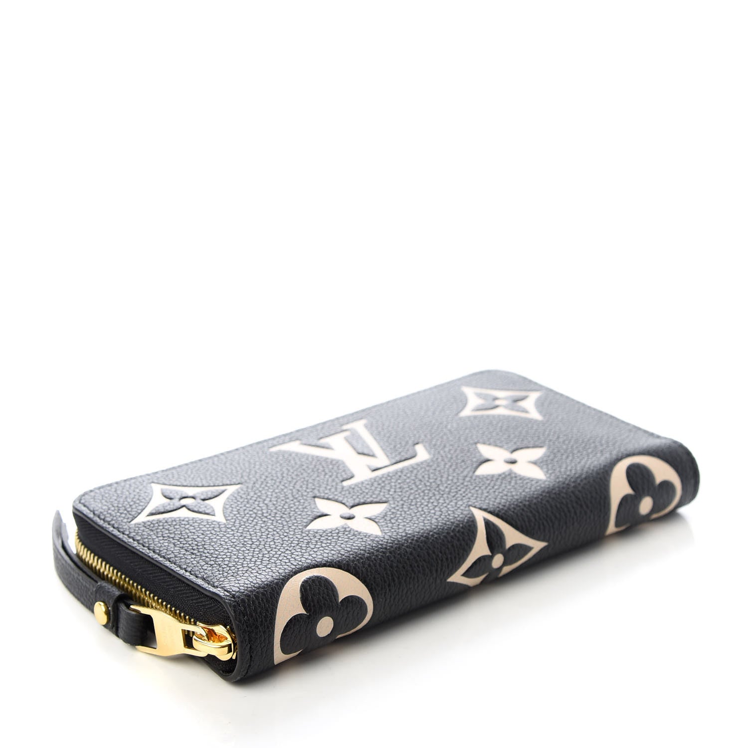 Louis Vuitton Empreinte Monogram Giant Zippy Wallet Black Beige 4 of 6