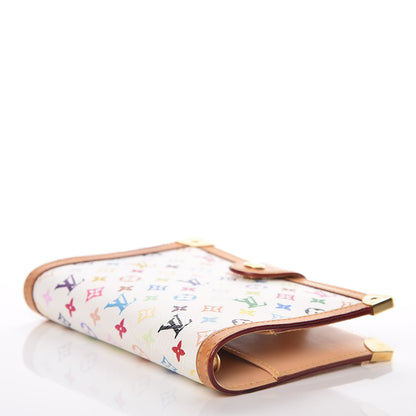 Louis Vuitton Monogram Multicolor Small Ring Agenda Cover White 4 of 13