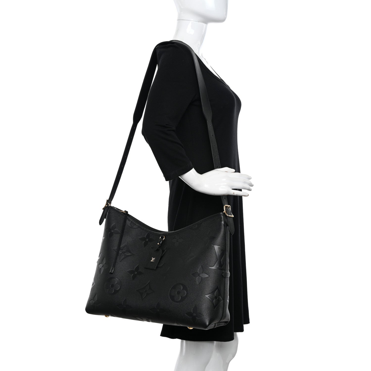 Louis Vuitton Empreinte Monogram Giant CarryAll MM Black 2 of 8