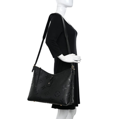 Louis Vuitton Empreinte Monogram Giant CarryAll MM Black 2 of 8