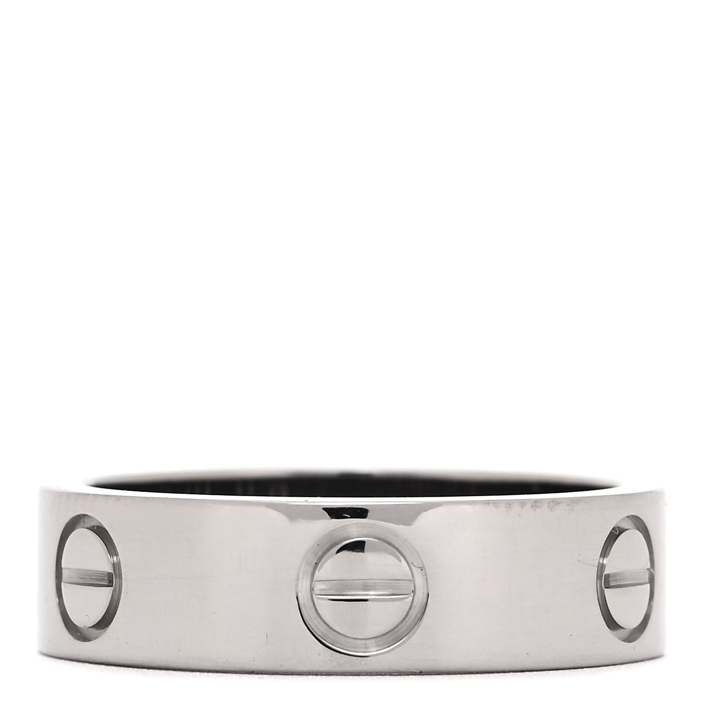 18K White Gold 5.5mm LOVE Ring 55 7.25