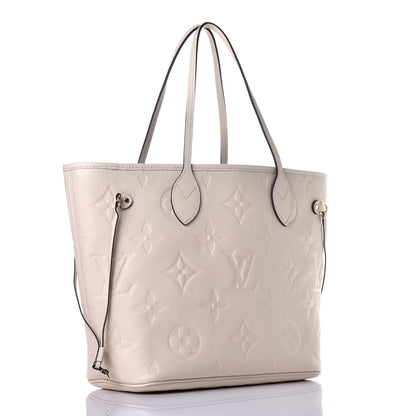 Louis Vuitton Empreinte Monogram Giant Neverfull MM Cream 3 of 8