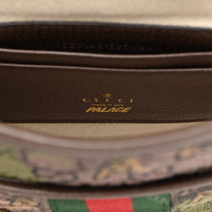 Gucci X PALACE GG P Canvas Monogram Web Camouflage Flap Messenger Brown 6 of 11