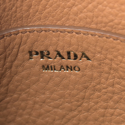 Prada Vitello Daino Double Zip Crossbody Bag Caramel 7 of 12