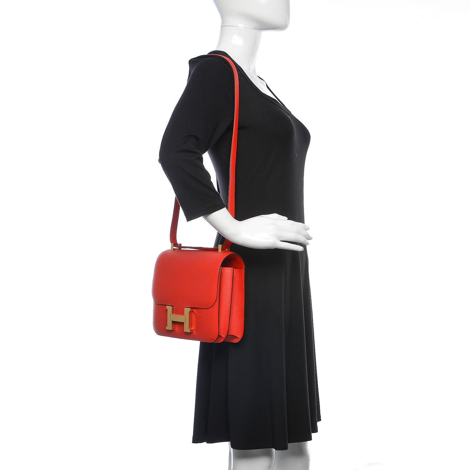 Hermes Epsom Constance 24 Rouge de Coeur 24 of 24