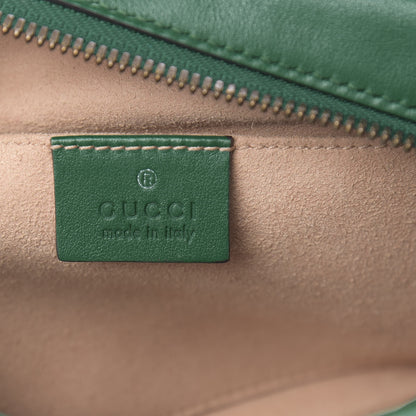 Gucci Calfskin Matelasse Small GG Marmont Chain Shoulder Bag Emerald Green 6 of 14