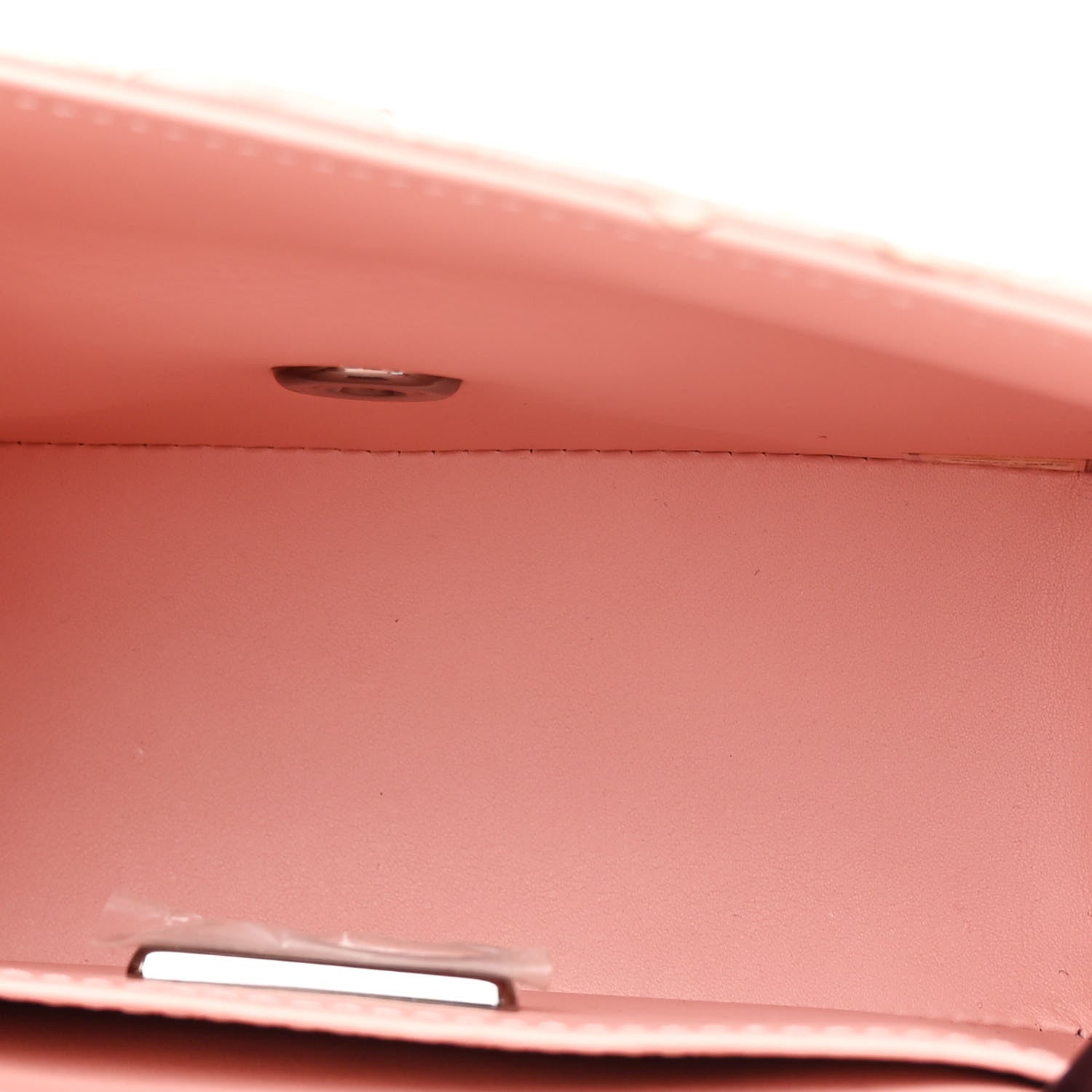Chanel Snakeskin Mini Square Flap Light Pink 5 of 12