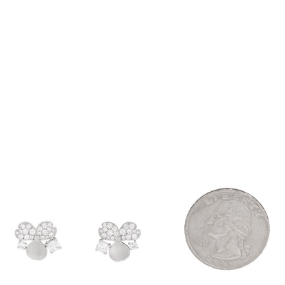 Tiffany Platinum Diamond Paper Flowers Cluster Earrings 2 of 5