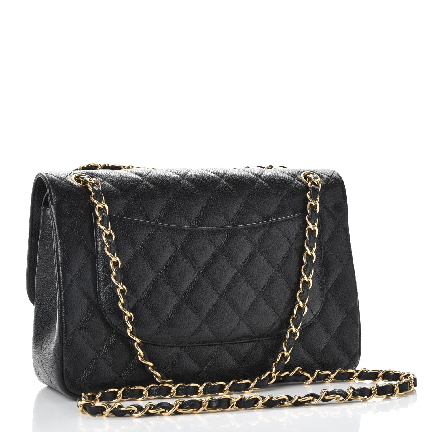 Chanel Caviar Quilted Jumbo Double Flap Black 4 of 10