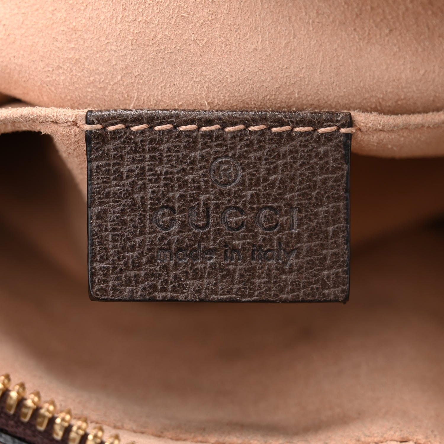 Gucci GG Supreme Monogram Web Small Ophidia Belt Bag 95/38 Dark Brown 6 of 12