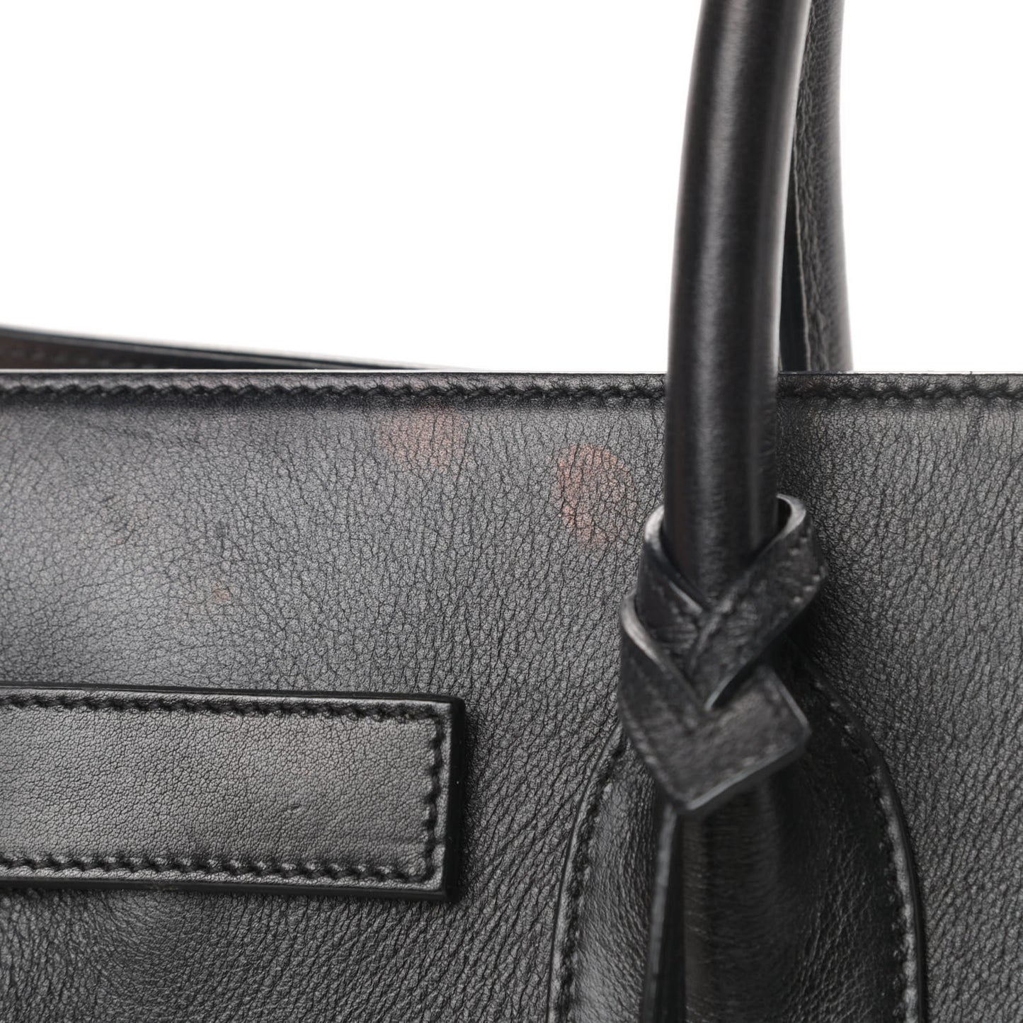 Calfskin Small Sac De Jour Black