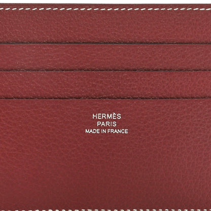 Hermes Evercolor H Sellier Card Holder Rouge H 6 of 7