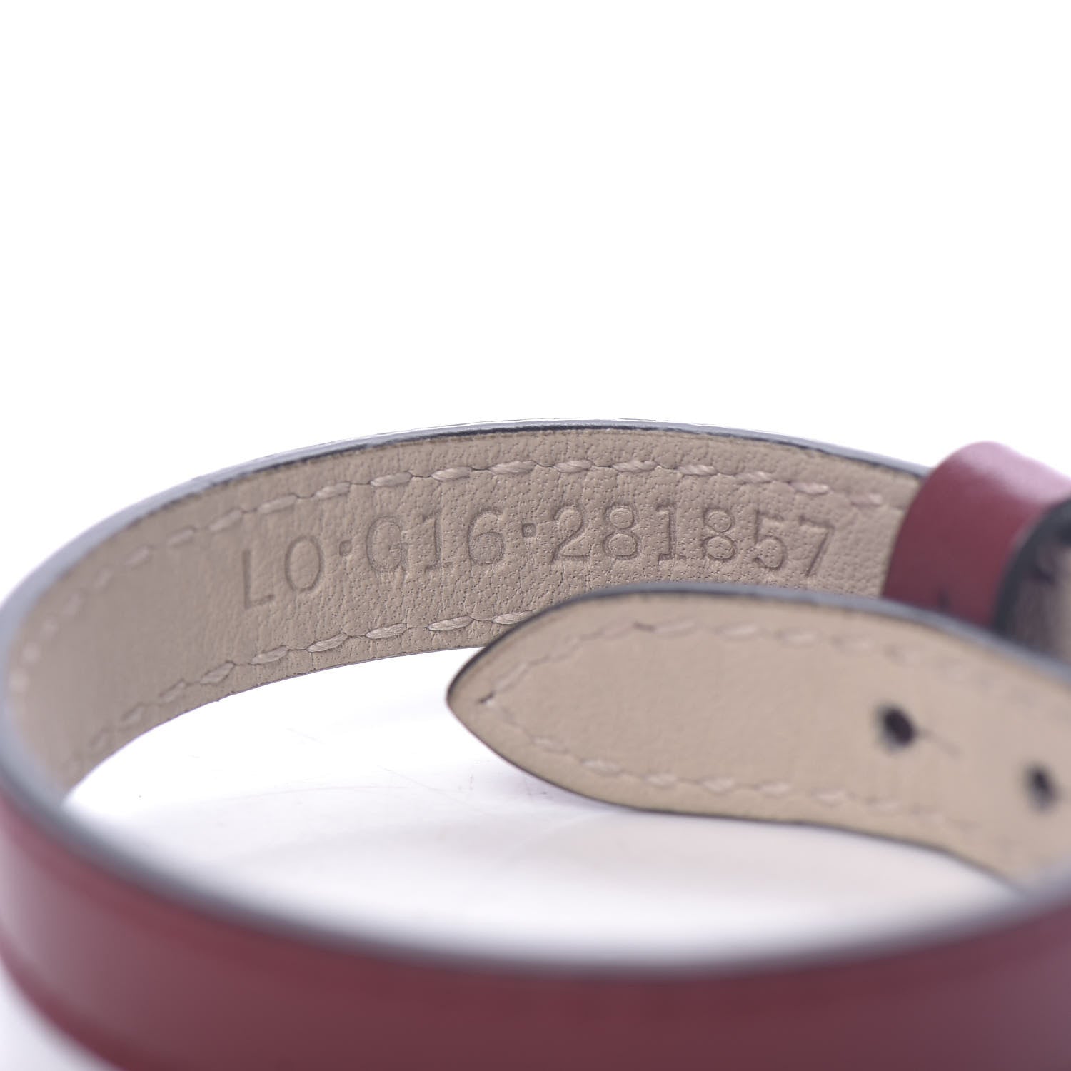 Bulgari Calfskin Serpenti Forever Bracelet Ruby Wine 4 of 6
