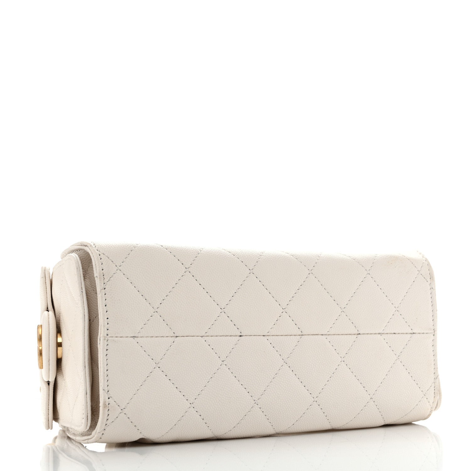 Chanel Caviar Quilted Mini Chanel 25 Handbag White 4 of 10