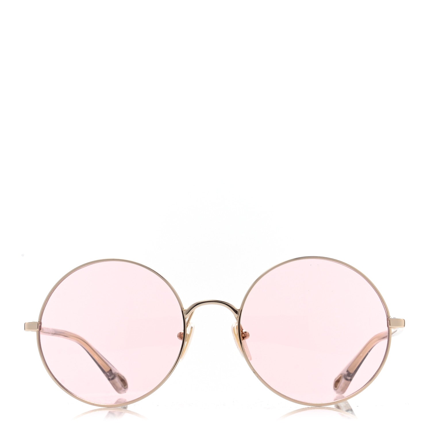 Chloe Metal Clip On Round CH4002S Sunglasses Gold 4 of 11