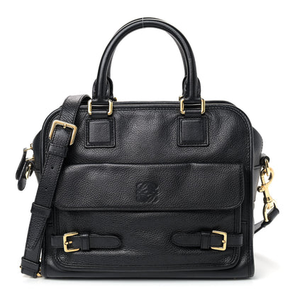 Loewe Grained Calfskin Cruz Tote Black 1 of 11