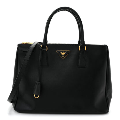 Prada Saffiano Medium Galleria Double Zip Tote Black 1 of 11