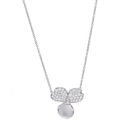 Tiffany Platinum Diamond Paper Flowers Pendant Necklace 1 of 6