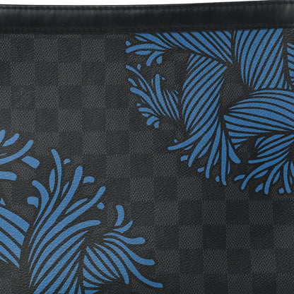 Louis Vuitton Damier Graphite Rope Pochette Voyage Blue 7 of 9