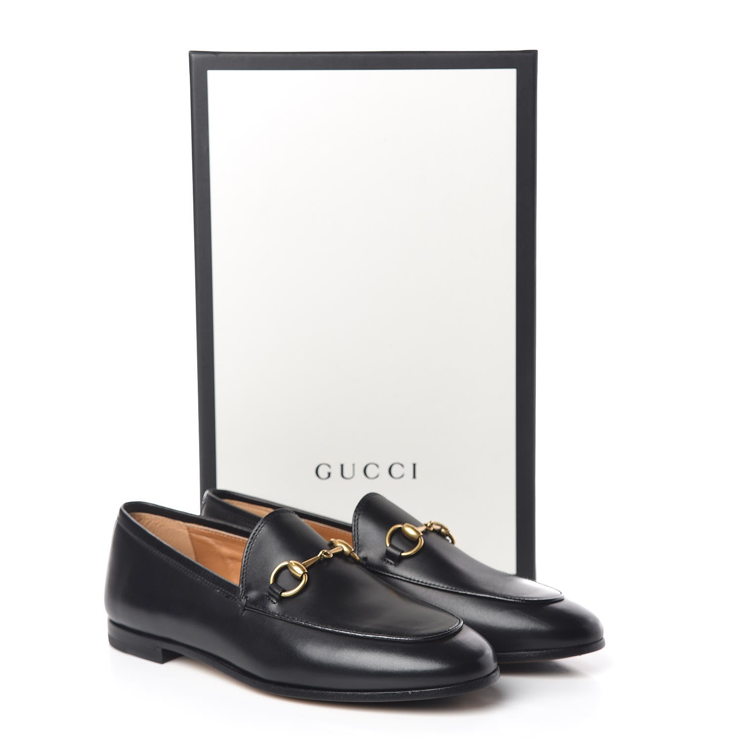 Gucci Calfskin Womens Jordaan Loafers 35 Black 9 of 9